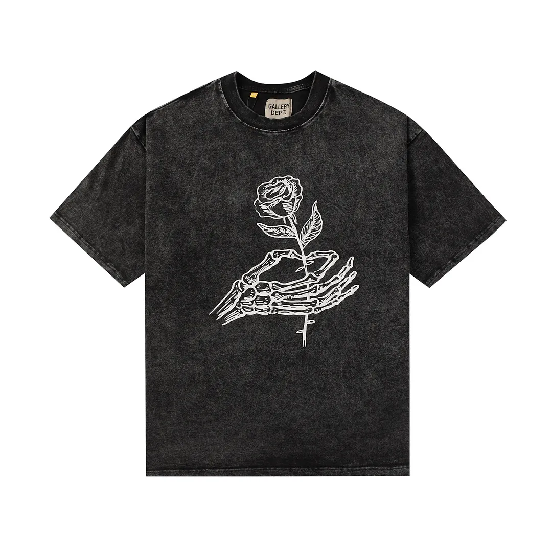 GALLERY.DEPT Summer new short-sleeved model number: D3133#P116 Color: washed black Size: S M L XL